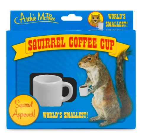 Cette tasse à café est réservée aux écureuils.